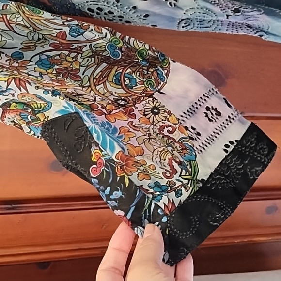 Citron Santa Monica rayon and silk tunic top size xl - Picture 6 of 9